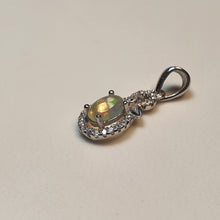 Load image into Gallery viewer, Natural Opal Gemstones Pendant, Sterling Silver
