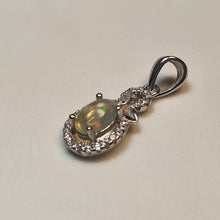 Load image into Gallery viewer, Natural Opal Gemstones Pendant, Sterling Silver
