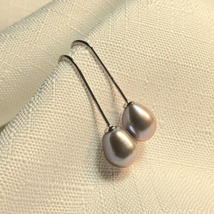 Multicoloured Freshwater Drop Pearl, Sterling Silver