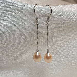 Freshwater Pearl Earrings, Sterling Silver