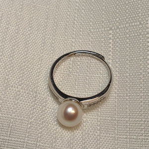 Freshwater Pearl Ring, Sterling Silver