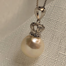 Load image into Gallery viewer, Crown Edison Baroque Pearl Necklace, Sterling Silver
