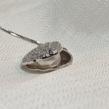 Load image into Gallery viewer, Seashell &amp; Freshwater Pearl Pendant, Sterling Silver
