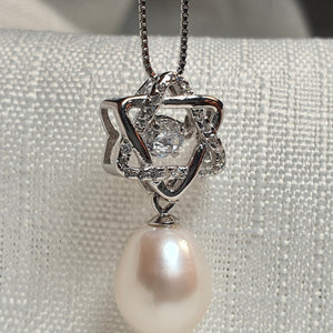 Freshwater Pearl Pendant, Sterling Silver