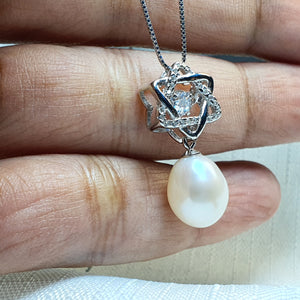 Freshwater Pearl Pendant, Sterling Silver