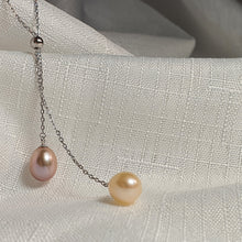 Load image into Gallery viewer, Muticoloured Freshwater Pearl Necklace, Sterling Silver
