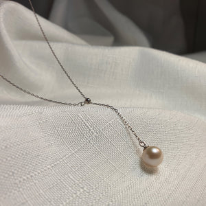 Cultured Freshwater Pearl Slider Necklace , Sterling Silver jewellery