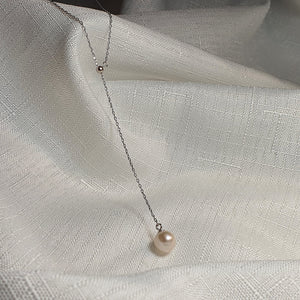 Cultured Freshwater Pearl Slider Necklace , Sterling Silver jewellery