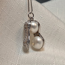 Load image into Gallery viewer, Peanut Freshwater Pearl Necklace, Sterling Silver
