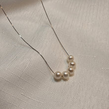 Load image into Gallery viewer, Round Freshwater Pearl Necklace, Sterling Silver
