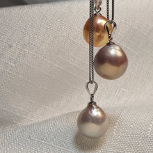 Load image into Gallery viewer, Multi-Coloured Baroque Pearl Pendant and Chain, Sterling Silver, Amispearl
