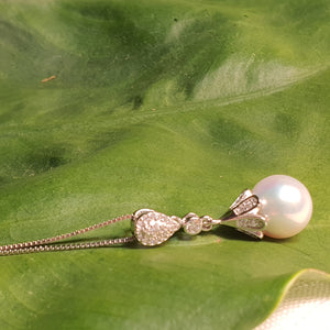 Luxurious
Baroque Pearl Pendant, Sterling Silver