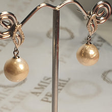 Load image into Gallery viewer, Large Baroque Pearl Earrings, Sterling Silver
