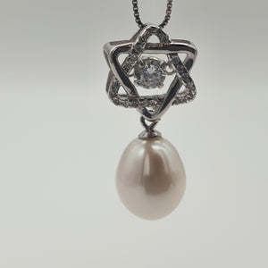 Freshwater Pearl Pendant, Sterling Silver