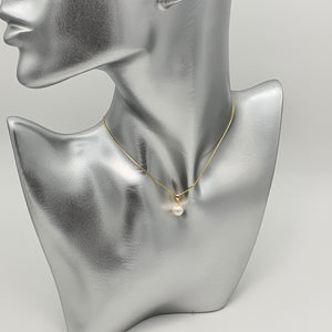 Freshwater Pearl Pendant, 18k Yellow Gold
