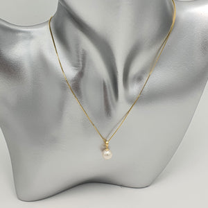 Freshwater Pearl Pendant, 18k Yellow Gold