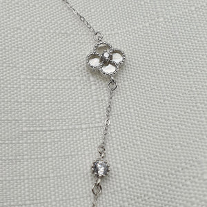 Mother of Pearl Clover Bracelet, silver jewellery