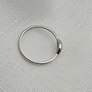 Danity Evil eye Icon Ring, Sterling Silver