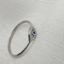 Load image into Gallery viewer, Danity Evil eye Icon Ring, Sterling Silver
