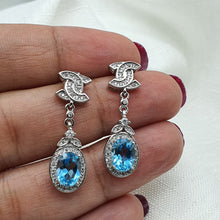 Load image into Gallery viewer, Sky Blue Topaz Jewellery Set, Sterling Silver
