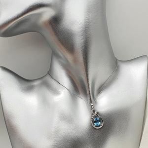 Sky Blue Topaz Jewellery Set, Sterling Silver