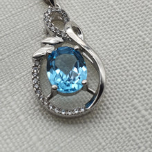 Load image into Gallery viewer, Sky Blue Topaz Jewellery Set, Sterling Silver
