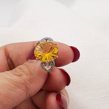 Load image into Gallery viewer, Natural Citrine Ring  Sterling Silver
