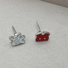 Load image into Gallery viewer, Disney Stud Earring Mickey Glove and Short, Sterling Silver

