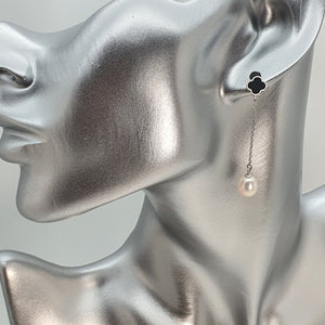 Freshwater Pearl Drop Earring, Sterling Silver