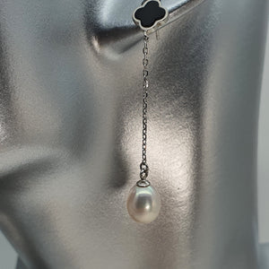 Freshwater Pearl Drop Earring, Sterling Silver