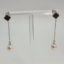 Load image into Gallery viewer, Freshwater Pearl Drop Earring, Sterling Silver
