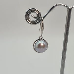 Multicoloured Freshwater Pearl Hook Earrings, Sterling Silver