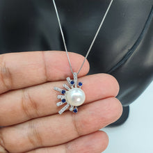 Load image into Gallery viewer, Freshwater Button Pearl Set, Sterling Silver
