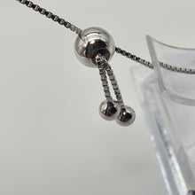 Load image into Gallery viewer, Sparkling Slider Tennis Bracelet, Sterling Silver

