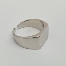 Load image into Gallery viewer, Rectangular Signet Open Ring, Sterling Silver
