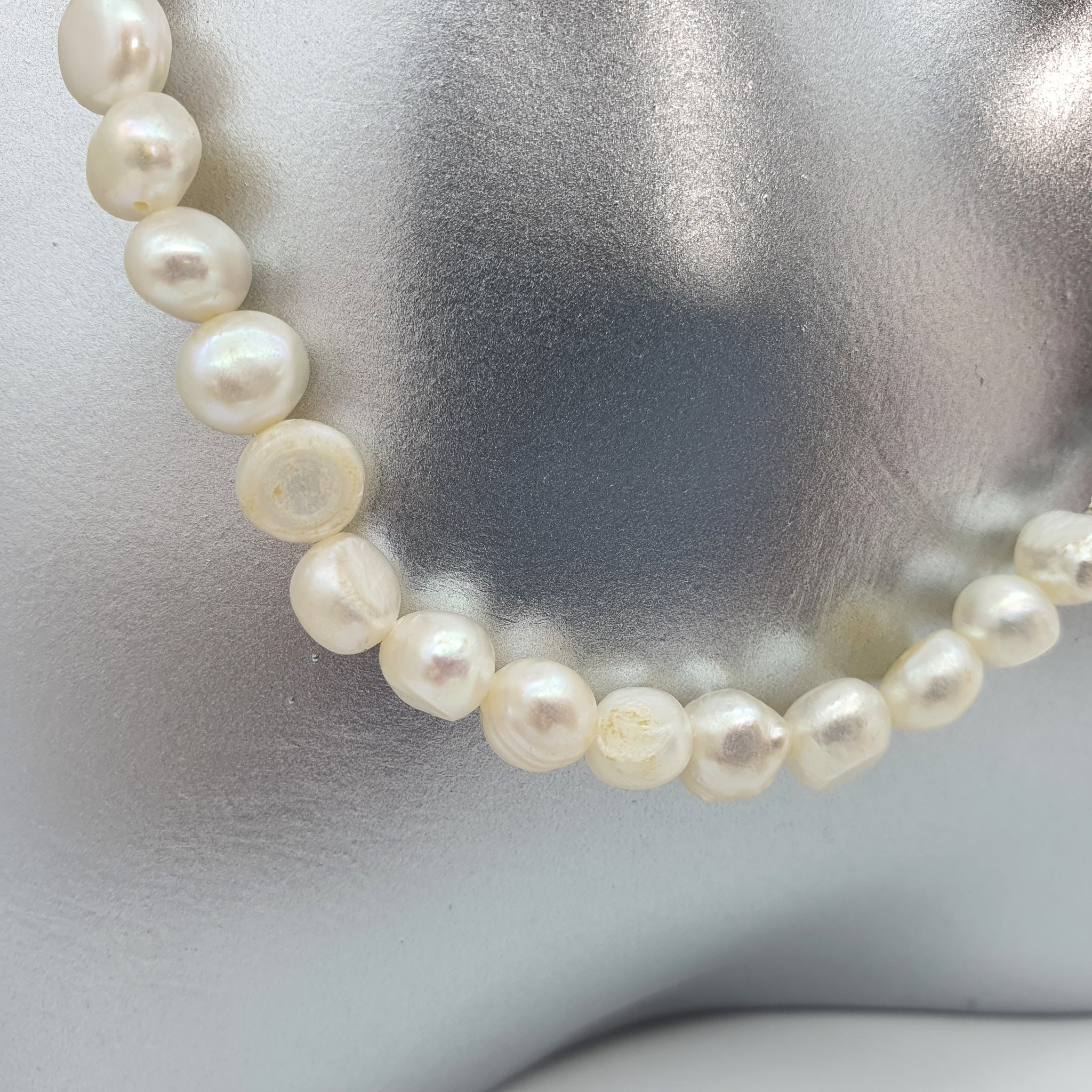 Half sales pearl necklace