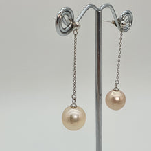 Load image into Gallery viewer, Large Multi-Coloured Baroque Pearl Earrings, Sterling Silver
