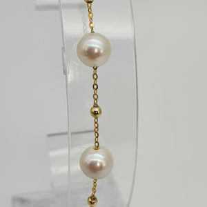 Freshwater Cultured Pearl Bracelet, 18K Yellow Gold