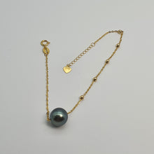 Load image into Gallery viewer, France Large Tahitian Pearl Bracelet, 18k Yellow Gold
