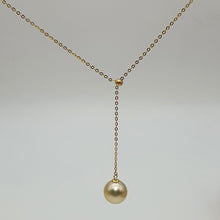 Load image into Gallery viewer, South Sea Cultured Pearl slider Necklace, 18k Yellow Gold
