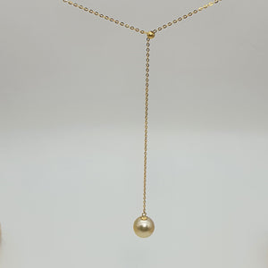 South Sea Cultured Pearl necklace, 18k Yellow Gold