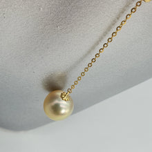 Load image into Gallery viewer, Golden SouthSea Pearl Slider Necklace, 18K Yellow Gold
