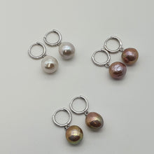 Load image into Gallery viewer, Edison Pearl Earrings, Sterling Silver
