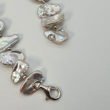 Load image into Gallery viewer, Freshwater Coin Pearl Silk Strand, Sterling Silver
