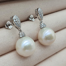 Load image into Gallery viewer, Edison Baroque Pearl luxurious Earrings, Sterling Silver
