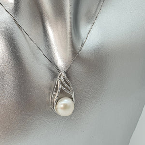 Bridal Freshwater Jewellery Teardrop Set, Sterling silver